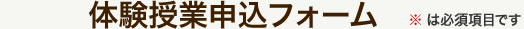 お問い合わせフォーム　※は必須です